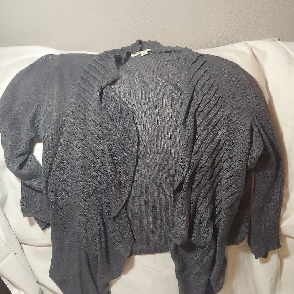 Gray cardigan